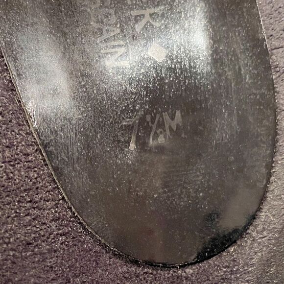 Donald J Pliner Black Slip On Wedge Sandal-Fabric & Patent Leather-Women's 7.5M - Picture 9 of 9